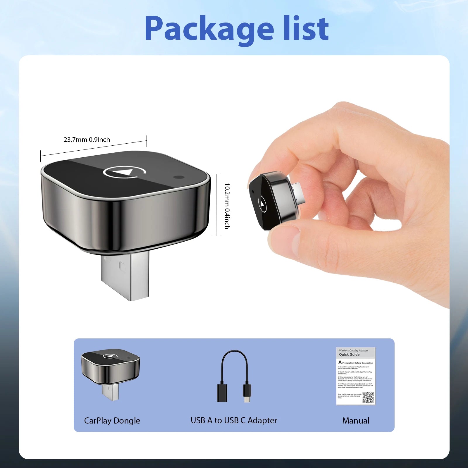 CarPlay 2-in-1 Wireless Car Link